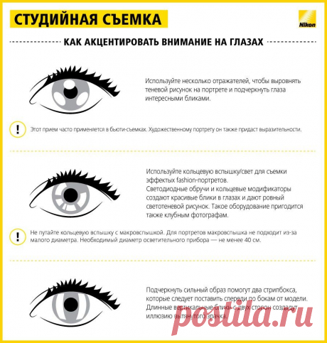 Студийная съемка. Как акцентировать внимание на глазах