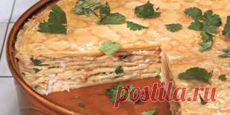 Блинчатый пирог с копченой рыбой : Рыбные блюда : Кулинария : Subscribe.Ru