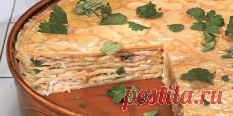 Блинчатый пирог с копченой рыбой : Рыбные блюда : Кулинария : Subscribe.Ru