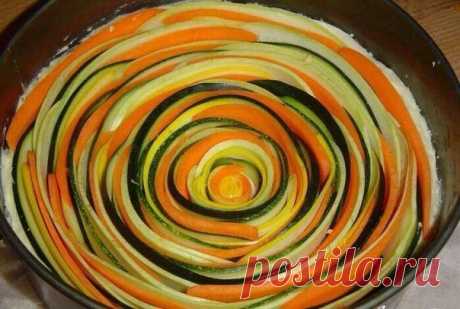 ПОТРЯСАЮЩЕ КРАСИВЫЙ И ВКУСНЫЙ ОВОЩНОЙ ПИРОГ / Болталка / Кулинария