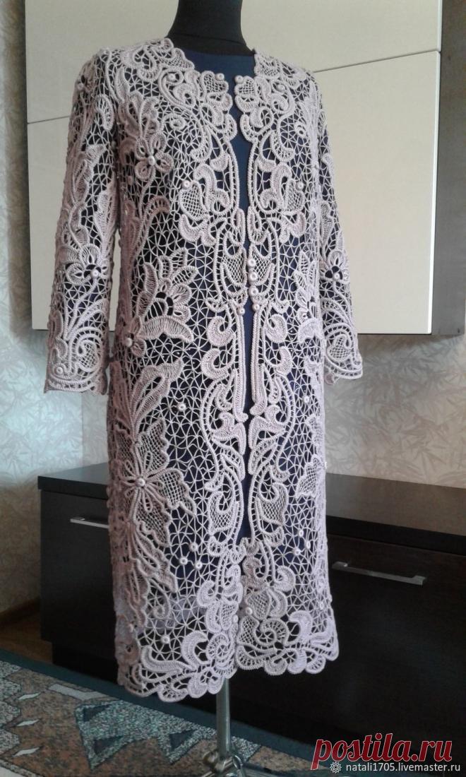 Кардиган румынское кружево 