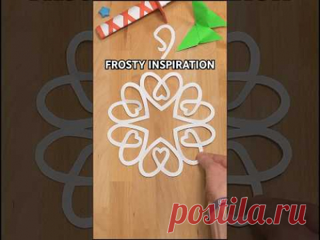 HOW TO CUT OUT A SNOWFLAKE FROSTY INSPIRATION | PAPER DESIGN IDEAS INCL ART