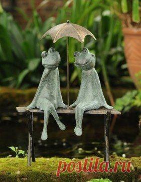 Веселые садовые скульптуры