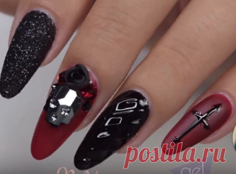 Halloween nails | Red Iguana | April Ryan - YouTube