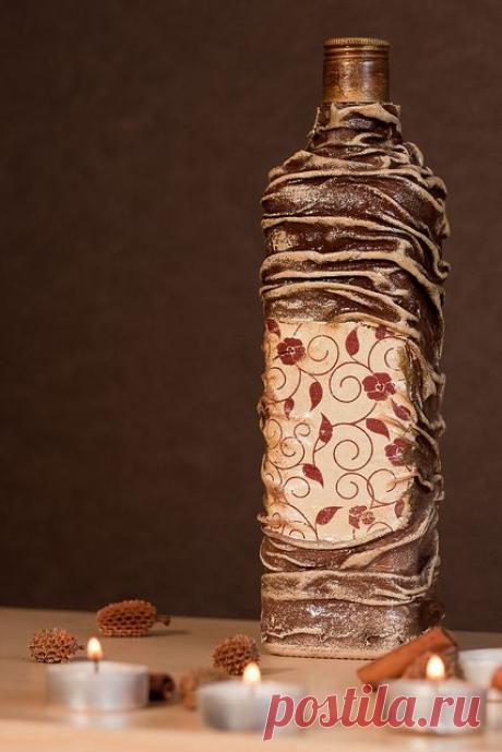 decoupage+bottle | Altered Bottles / Decorar botellas