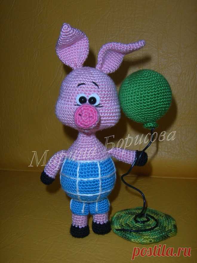 Вяжу и играю... игрушки и описания Марины Борисовой: Поросёнок Пятачок (описание)