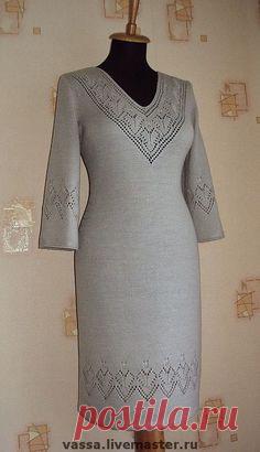 Платье с ажурной кокеткой-1