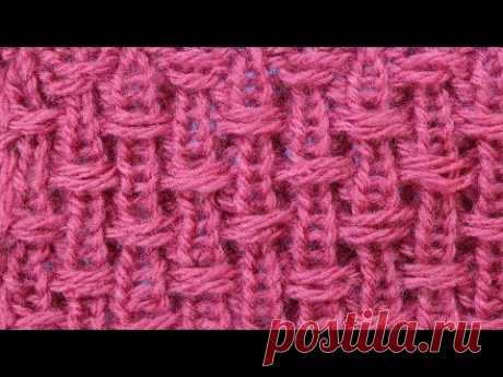 Такой простой и необычный эффект Узор вязания спицами Knitting stitch 62