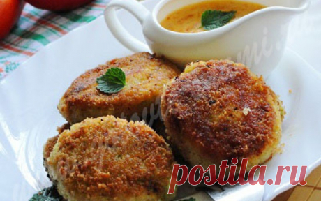 Кабачковые котлеты из манки с соусом | Готовьте с нами