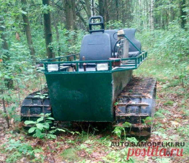 Вездеход на гусеничном ходу построенный своими руками: фото и описание Гусеничный вездеход самоделку построил умелец из Владимирской области. Самодельный вездеход собран в домашних условиях, без какого либо особого оборудования. Далее со слов автора.