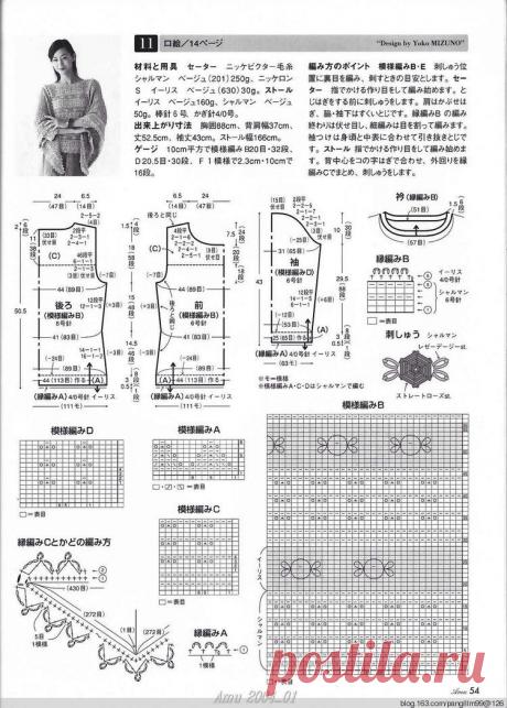 Комбинируем вязание спицами,крючком и вышивку!