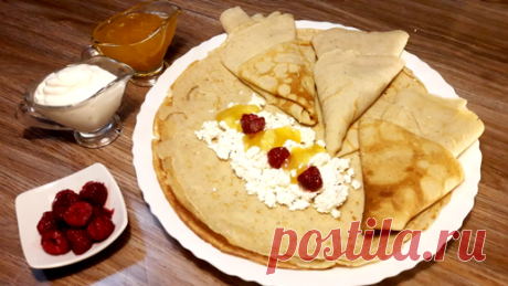 Очень вкусные и полезные блины без пшеничной муки, которые всегда получаются. Овсяные блинчики или блины из овсяных хлопьев. | Вкусно! – канал о вкусной пище | Дзен