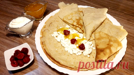Очень вкусные и полезные блины без пшеничной муки, которые всегда получаются. Овсяные блинчики или блины из овсяных хлопьев. | Вкусно! – канал о вкусной пище | Дзен