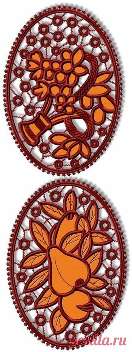 Advanced Embroidery Designs - Fruit and Flowers Cutwork Set