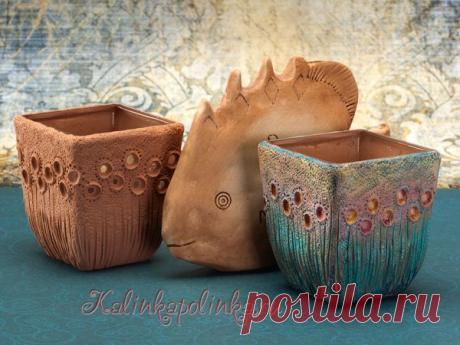 Имитация керамики из полимерной глины. Подсвечники своими руками из полимерной глины. - Полимерная глина для начинающих. Мастер классы по лепке. - Мастер-классы - Kalinkapolinka