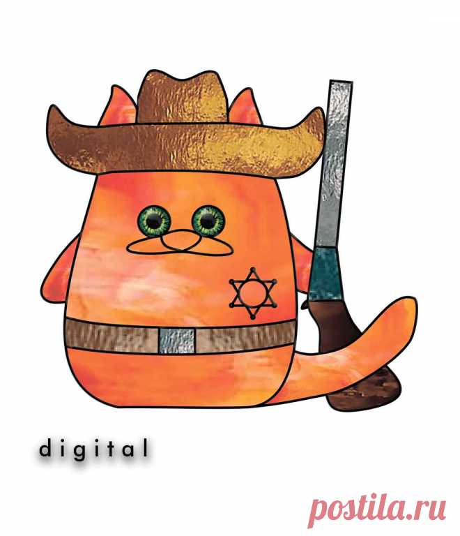 Stained Glass Pattern Sheriff Cat • Stained Glass Patterns & Suncatchers This stained glass pattern contains the following files: Printable PDF, Vector SVG file, Color JPG file, Line drawing JPG h=4.72