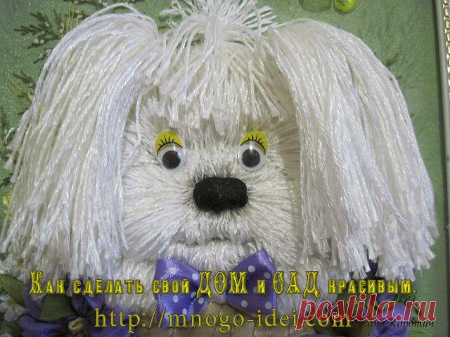 Картина. Вышивка лентами. |