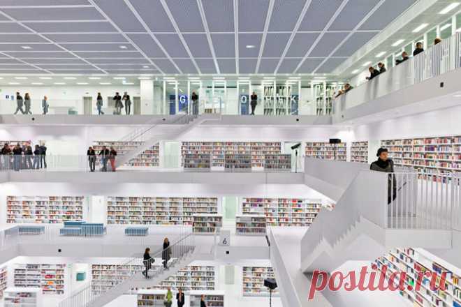 Городская библиотека в Штутгарте, Германия (13 фото) . Тут забавно !!!