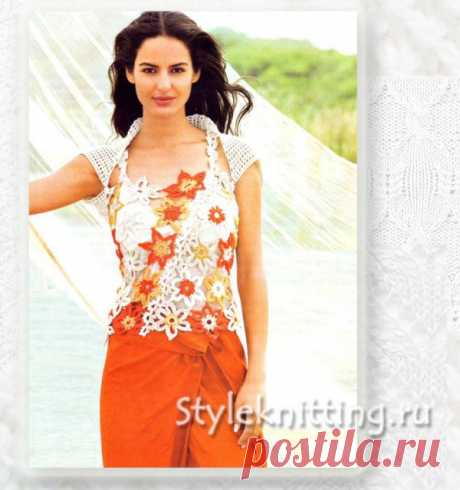 Оригинальная кофта крючком - Стильное вязание