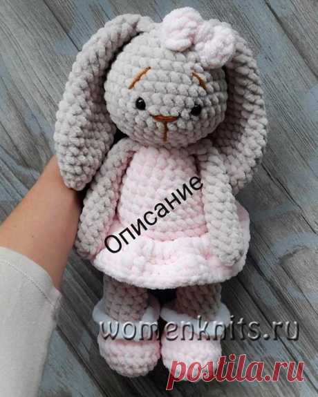 Мягкая зайка крючком, автор - Юлия Дейнега