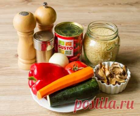 Овощной плов с лесными грибами и фасолью - Пошаговый рецепт с фото | Вторые блюда | Вкусный блог - рецепты под настроение