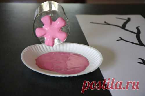 ПРОСТОЙ РИСУНОК САКУРЫ СВОИМИ РУКАМИ - Своими руками