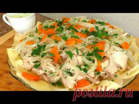 Настоящий Бешбармак с Курицей! Казашка научила! По-домашнему очень сытное и вкусное блюдо!