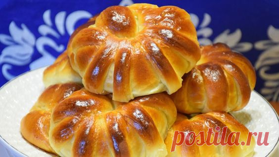 Пушистые булочки на кефире ✧ с повидлом