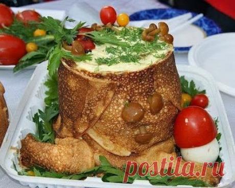 Вкуснейшие Рецепты: Салат-рулет &quot;Пенёк&quot;