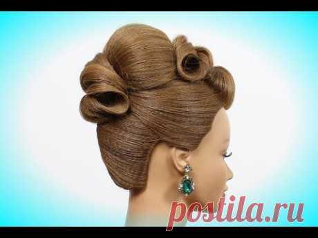 Hairstyles for medium hair. Updo hairstyles. Wedding bridal hairstyles.