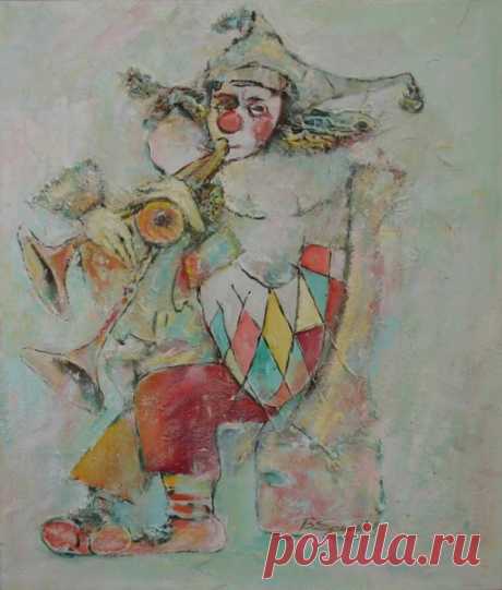 Клоун-музыкант