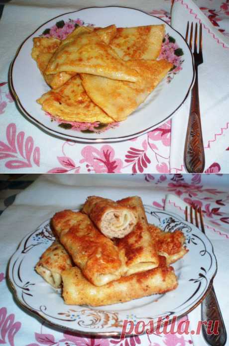 Вкуснейшие блинчики с мясом