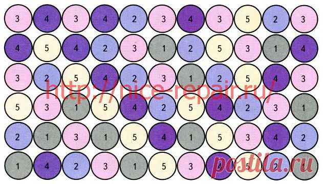 Коврик из цветов крючком