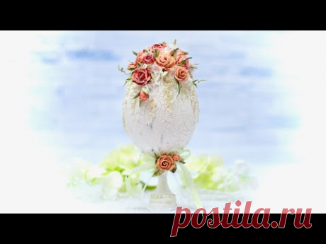 Stroik wielkanocny jajko popękane - DIY tutorial