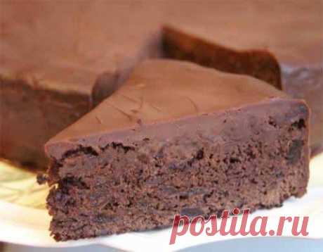 Шоколадный торт с черносливом в коньяке | Домашняя кулинария