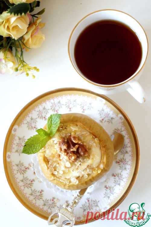 Чизкейк в яблоке - кулинарный рецепт