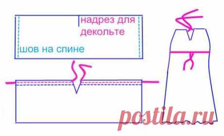выкройка пляжного платья - Самое интересное в блогах