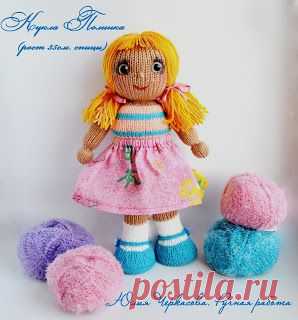 Юлия Черкасовааа. Ручная работа: Кукла Полинка (спицы)