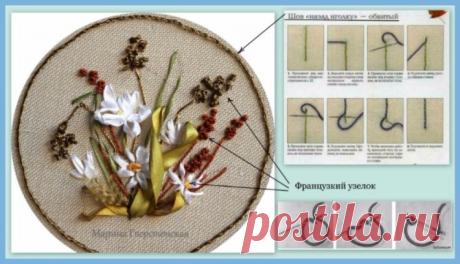 (6) Gallery.ru / Фото #178 - Мини мастер-классы по цветам из из лент и пряжи - 1... пошаг - Vladikana