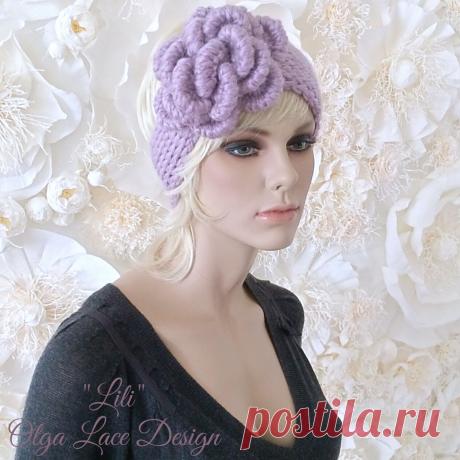 Вязаная повязка "LILI" от Olga Lace – купить в интернет-магазине на Ярмарке Мастеров с доставкой - FD1V3RU | Москва