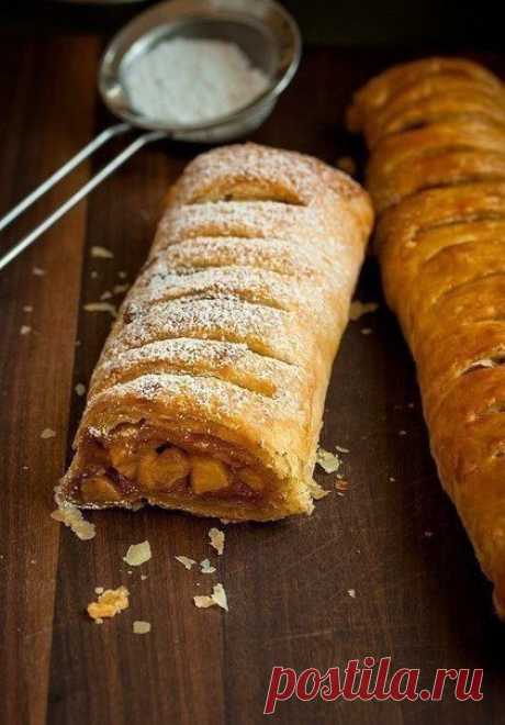 Очень вкусный ЯБЛОЧНЫЙ ШТРУДЕЛЬ — Вкусные рецепты