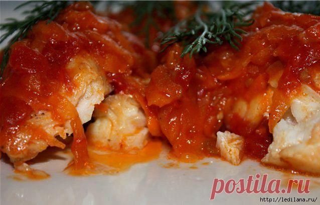 Вкусная  в томатном соусе.