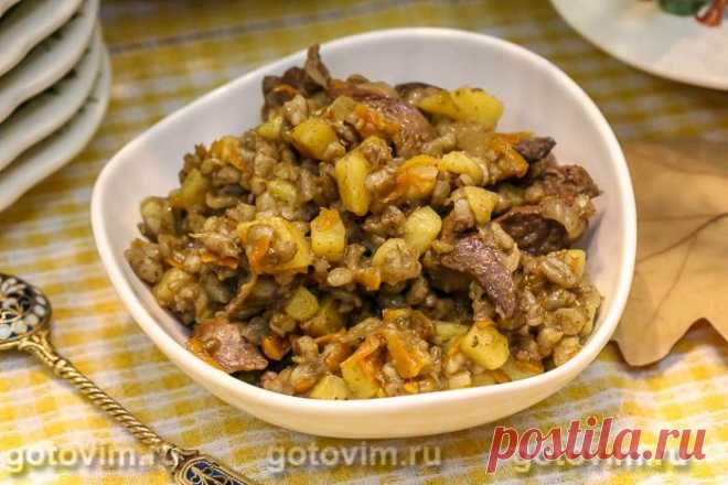 Перловка с куриной печенью и картофелем. Рецепт с фото Сегодня пробует необычную перловую кашу с обжаренными луком, морковью, картошкой и куриной печенью. Если хотите сократить время варки перловки, крупу придется замочить на ночь или хотя бы на несколько часов. Получилось вкусное блюдо.





