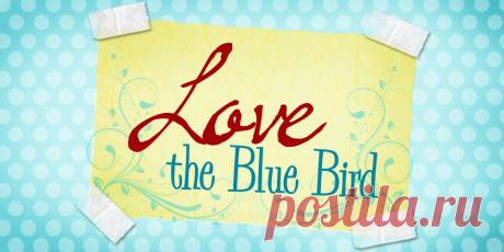 Love The Blue Bird: Vintage Stripe...