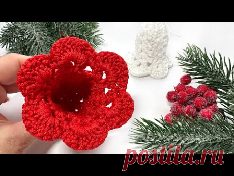 Самый простой способ связать колокольчики крючком 😍Вязание крючком  к Рождеству и Новому году!
