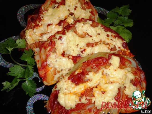 Капуста, запеченная в томатном соусе - кулинарный рецепт