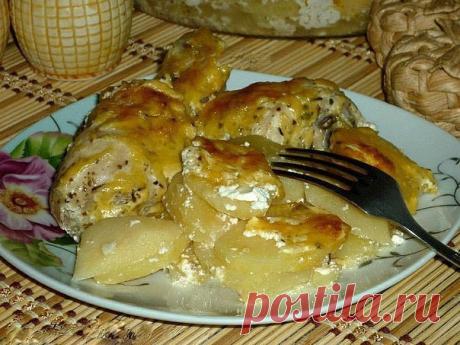 Картошка с куриными ножками в духовке  / Кулинарная песочница