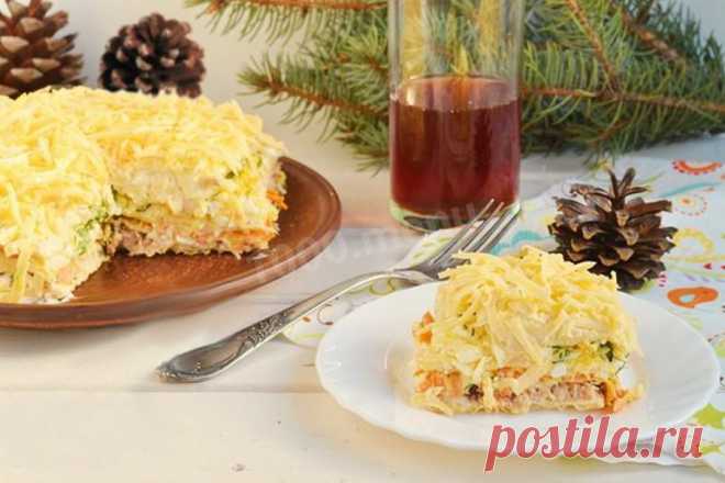 Салат с вафельными коржами рецепт с фото - 1000.menu