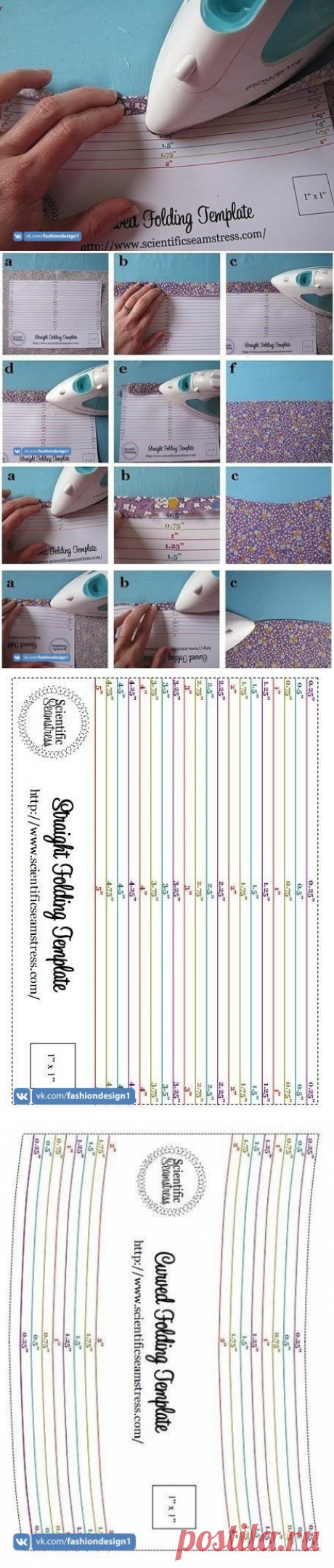 Ровная подгибка низа + 2 шаблона — Сделай сам, идеи для творчества - DIY Ideas