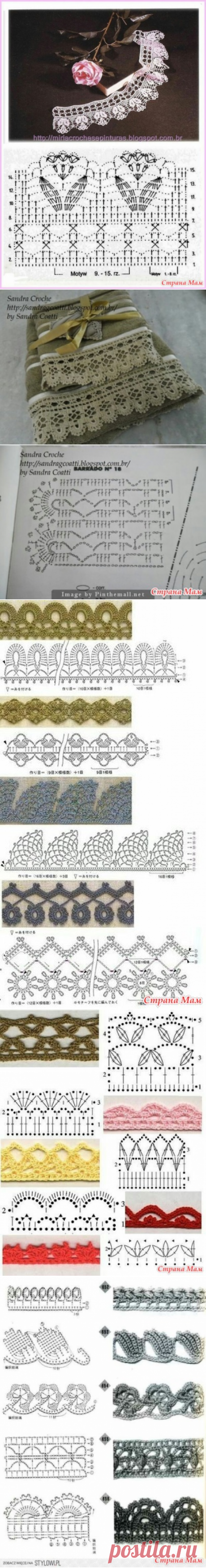 . Кайма крючком 2 - Все в ажуре... (вязание крючком) - Страна Мам